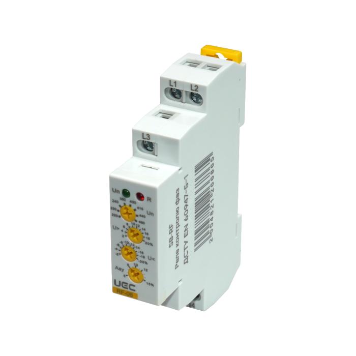 Реле фаз RF 06 3ф 220-460 В AC UEC [SB-RF-06-220-460VAC]