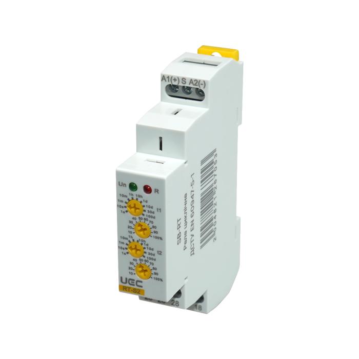 Реле циклічне RT 2 конт. 12-240 В AC/DC UEC [SB-RT-S2-ACDC12-240V]