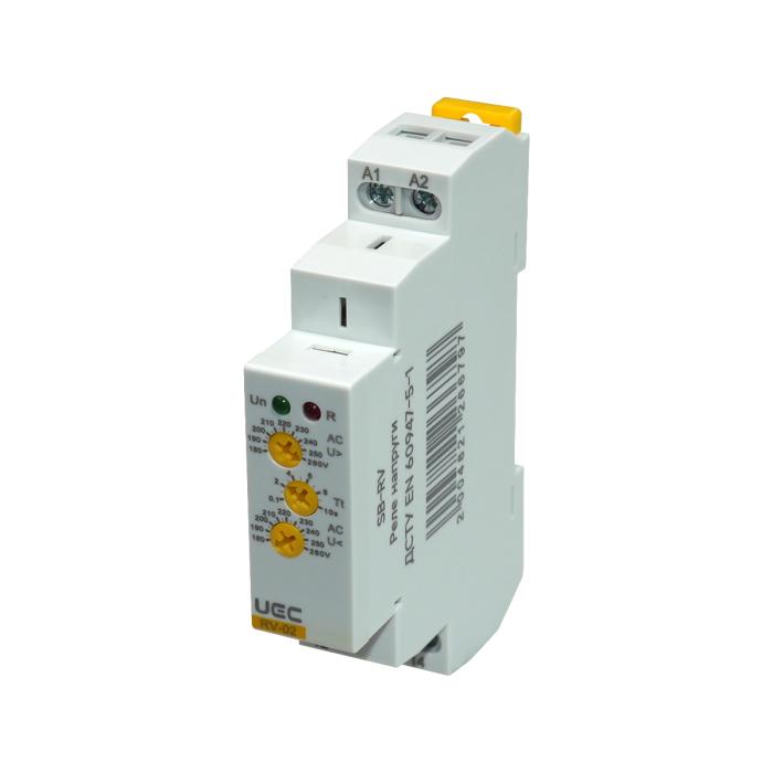 Реле напруги 1-фазне RV-2 230 В AC UEC [SB-RV-02-A220]