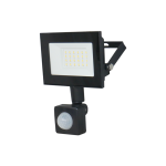 Прожектор LED UEC Delta SLC-MS 20Вт з датчиком руху 6500K IP54 чорний [SLC-20-IP54-MS-B]