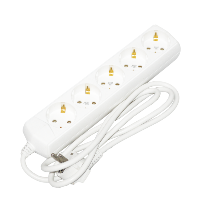 Подовжувач П05 5 місць 2P+PE/1,5м 3х1мм2 10А/250В ECO UEC [WYP10-10-05-D15-G-G-U]