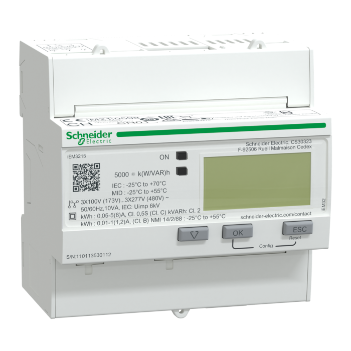 Лічильник енергії, 1-5 А, Acti9 - Schneider Electric [A9MEM3215]