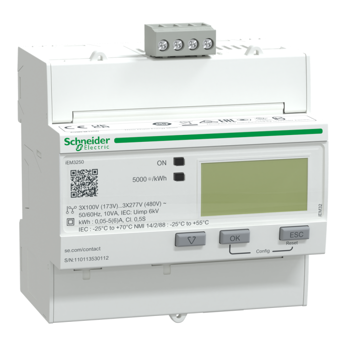Лічильник енергії, 1-5 А, Acti9 - Schneider Electric [A9MEM3250]