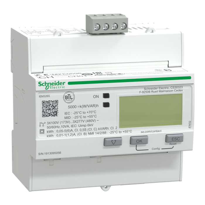 Лічильник енергії, 1-5 А, Acti9 - Schneider Electric [A9MEM3265]
