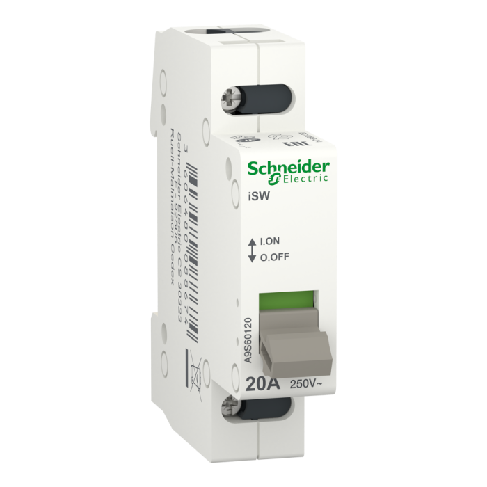 Вимикач-роз'єднувач, 20 А, Acti9 - Schneider Electric [A9S60120]