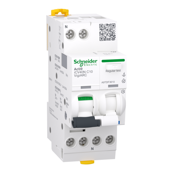 Arc fault detection rcbo, 10 А, Acti9 - Schneider Electric [A9TDF3610]
