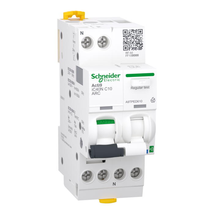 Автоматичний вимикач для виявлення дугових замикань, 10 А, Acti9 - Schneider Electric [A9TPED610]