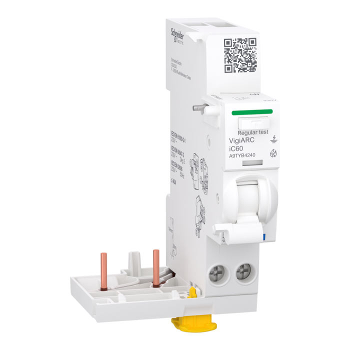 Arc fault detection with residual current protection add-on block, 40 А, Acti9 - Schneider Electric [A9TYB4240]