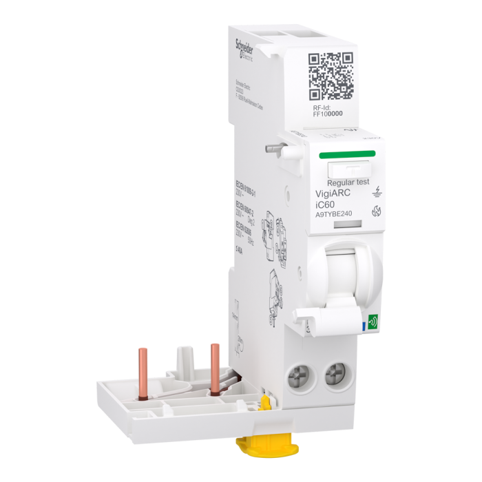 Arc fault detection with residual current protection add-on block, 40 А, Acti9 - Schneider Electric [A9TYBE240]