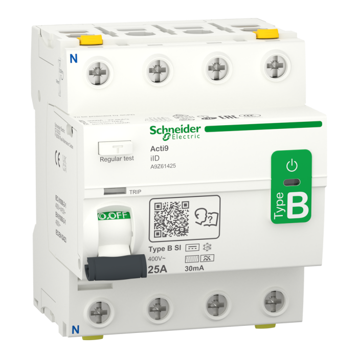Автоматичний вимикач захисного відключення (пзв), 25 А, Acti9 - Schneider Electric [A9Z61425]
