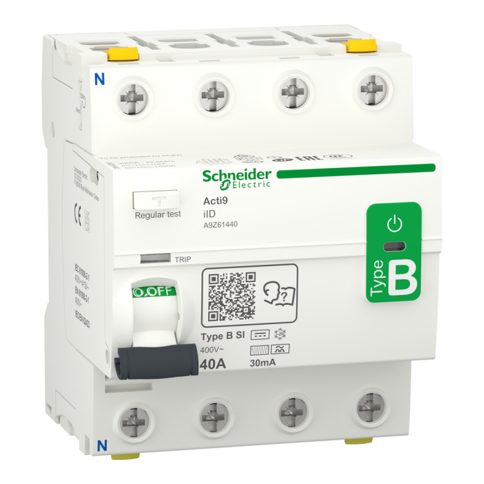 Автоматичний вимикач захисного відключення (пзв), 40 А, Acti9 - Schneider Electric [A9Z61440]