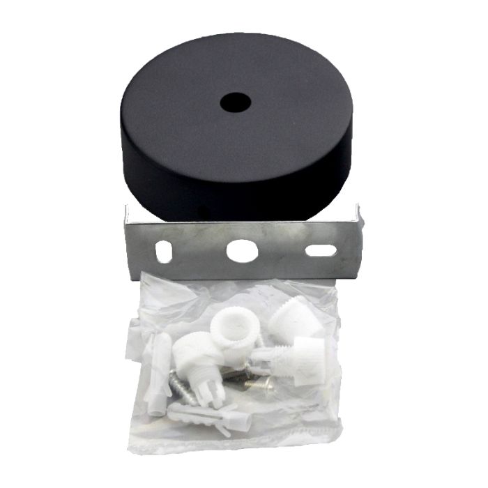 Кріплення стельове для спрямованого світильника, чорний, Electro House [EH-BSL-11B]