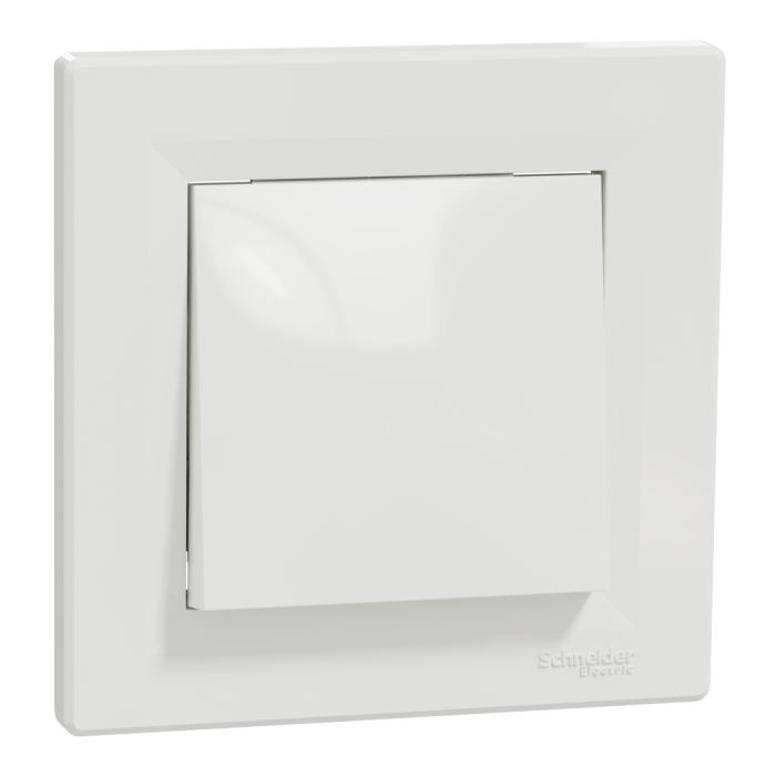 Вимикач, білий, 1-клавішний, 10 А, Asfora - Schneider Electric [EPH0100121]