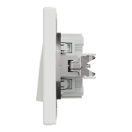 Вимикач, білий, 1-клавішний, 10 А, Asfora - Schneider Electric [EPH0100121]