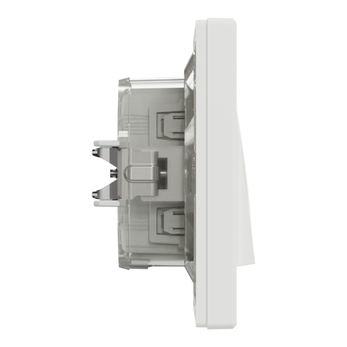 Вимикач, білий, 1-клавішний, 10 А, Asfora - Schneider Electric [EPH0100221]