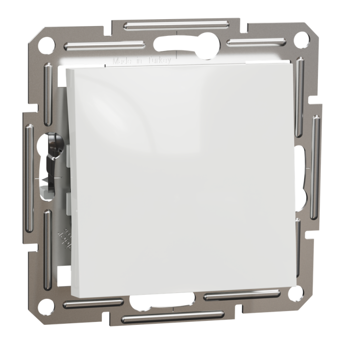 Вимикач, білий, 1-клавішний, 10 А, Asfora - Schneider Electric [EPH0170121]