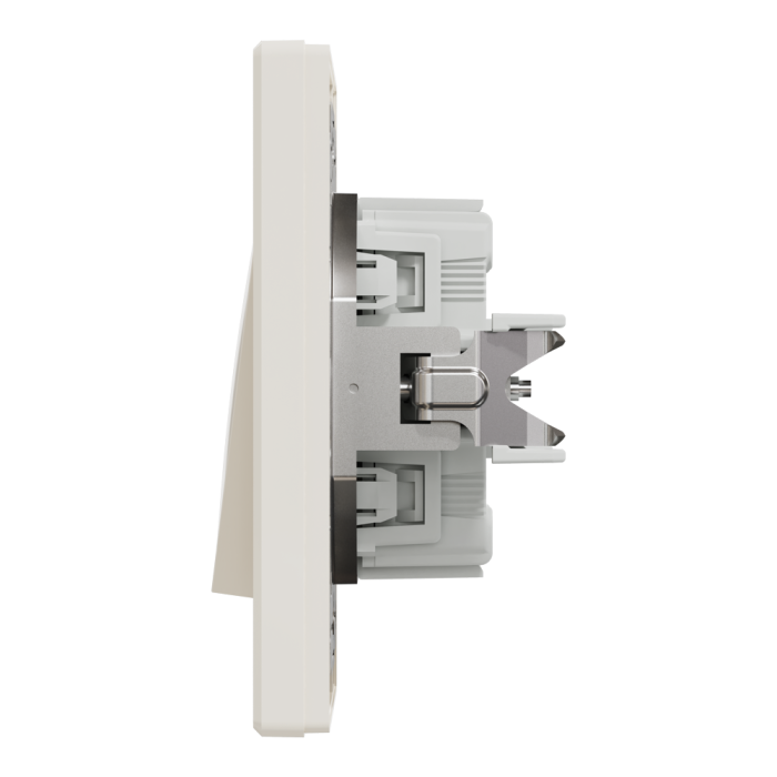 Вимикач, кремовий, 2-клавішний, 10 А, Asfora - Schneider Electric [EPH0300123]