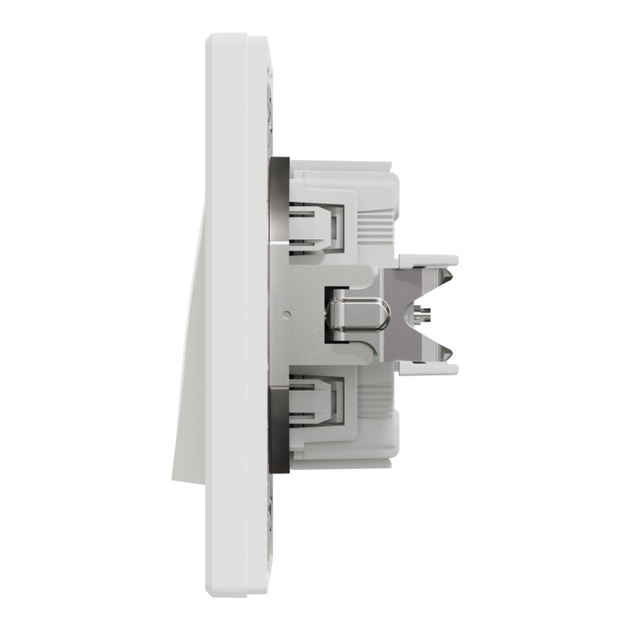 Вимикач, білий, 1-клавішний, 10 А, Asfora - Schneider Electric [EPH0400121]