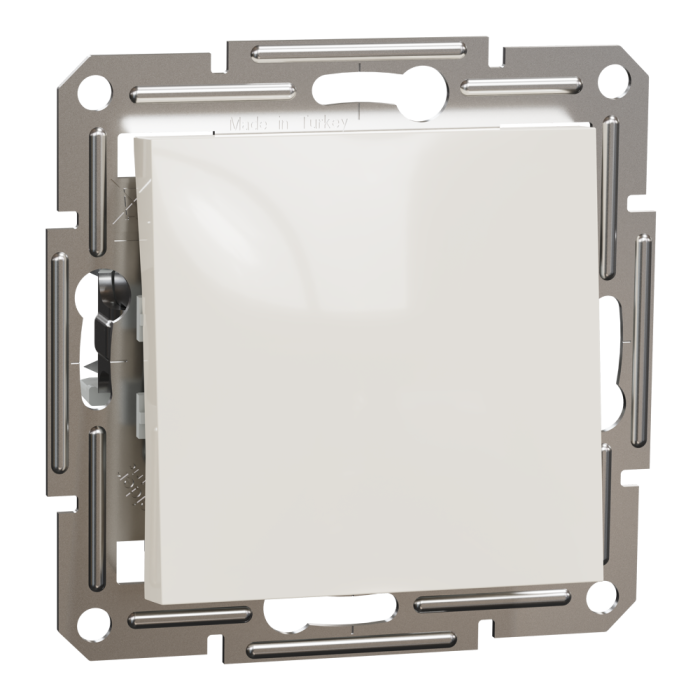 Вимикач, кремовий, 1-клавішний, 10 А, Asfora - Schneider Electric [EPH0470123]