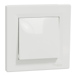 Вимикач, білий, 1-клавішний, 10 А, Asfora - Schneider Electric [EPH0500121]