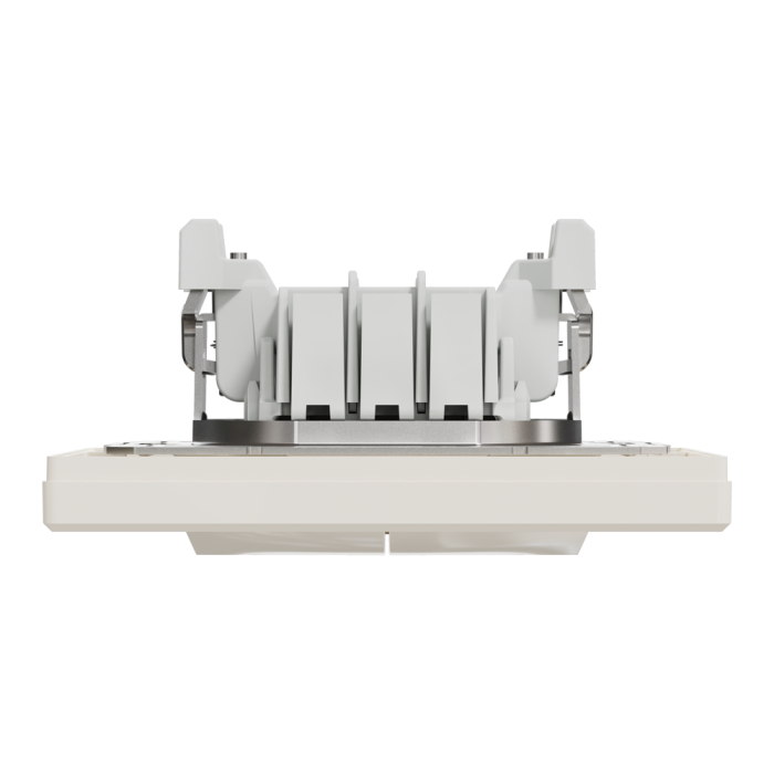 Двоклавішний перемикач самозажимний крем Asfora, Schneider Electric [EPH0600123]