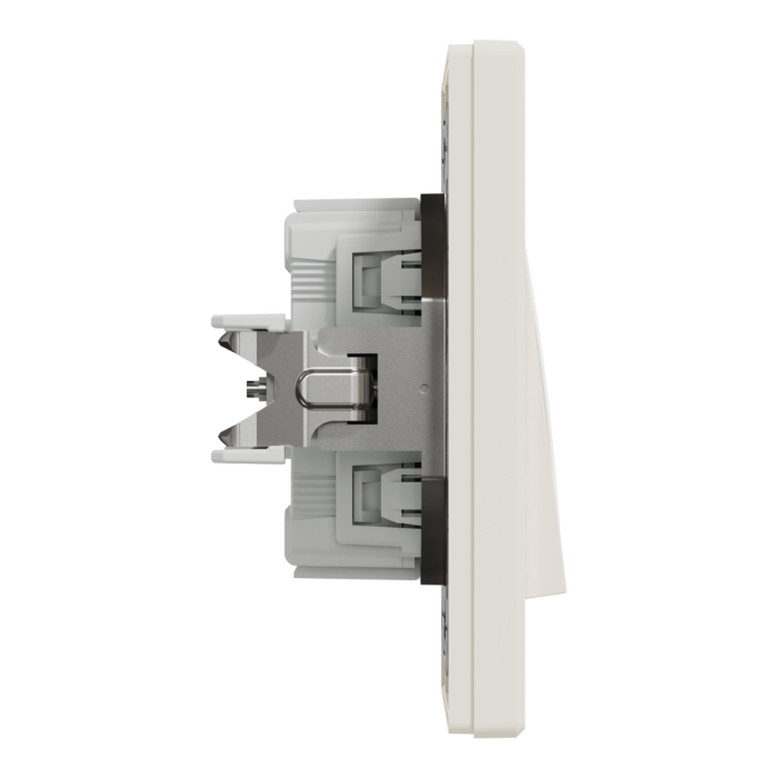 Кнопковий вимикач, самозажимний, крем Asfora, Schneider Electric [EPH0700123]