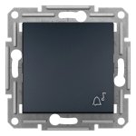 Кнопка 1-клавішна, чорна, 10 А, Asfora - Schneider Electric [EPH0800171]