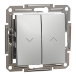 Кнопка 2-клавішна, алюмінієва, 10 А, Asfora - Schneider Electric [EPH1300161]