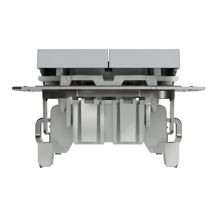 Кнопка 2-клавішна, сталь, 10 А, Asfora - Schneider Electric [EPH1300162]