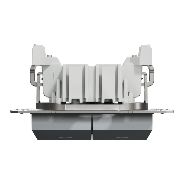 Кнопка 2-клавішна, сталь, 10 А, Asfora - Schneider Electric [EPH1300162]