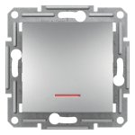 Кнопка 1-клавішна, алюмінієва, 10 А, Asfora - Schneider Electric [EPH1600161]