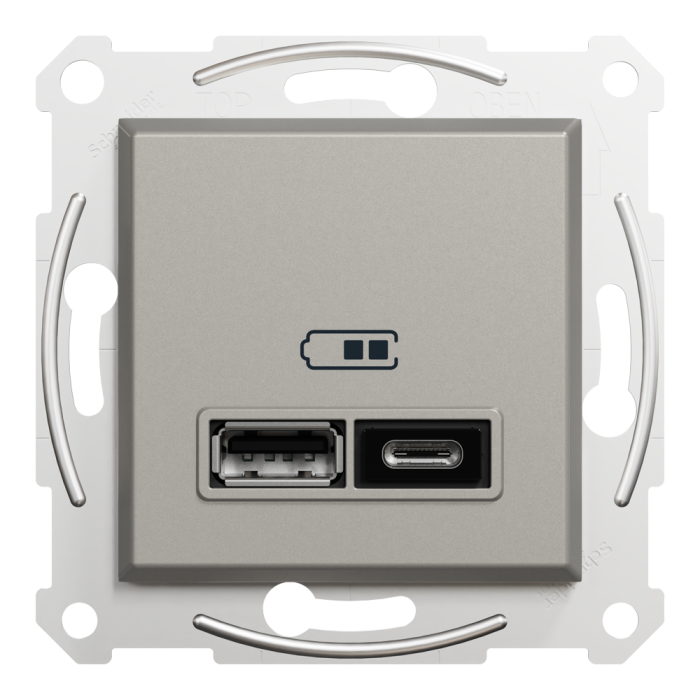 USB розетка, бронза, Asfora - Schneider Electric [EPH2700369]