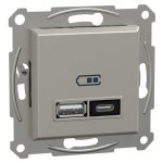 USB розетка, бронза, Asfora - Schneider Electric [EPH2700569]