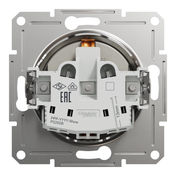 Розетка з заземленням Asfora бронза, Schneider Electric [EPH2900169]