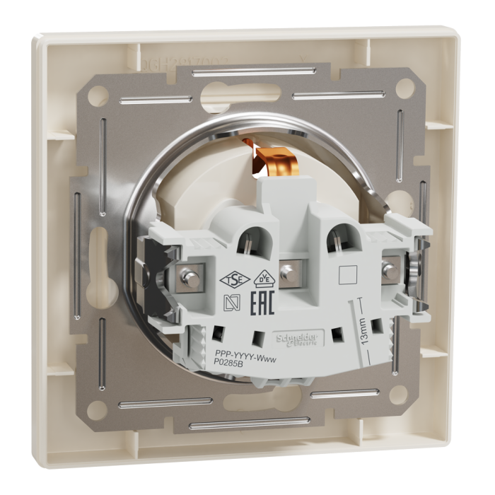 Розетка, кремова, 16 А, Asfora - Schneider Electric [EPH2900223]