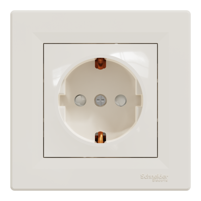 Розетка, кремова, 16 А, Asfora - Schneider Electric [EPH2900223]