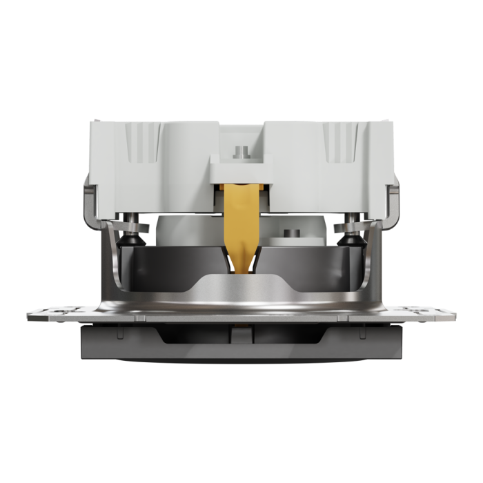 Розетка з заземленням, з захисними шторками Asfora антрацит, Schneider Electric [EPH2900271]