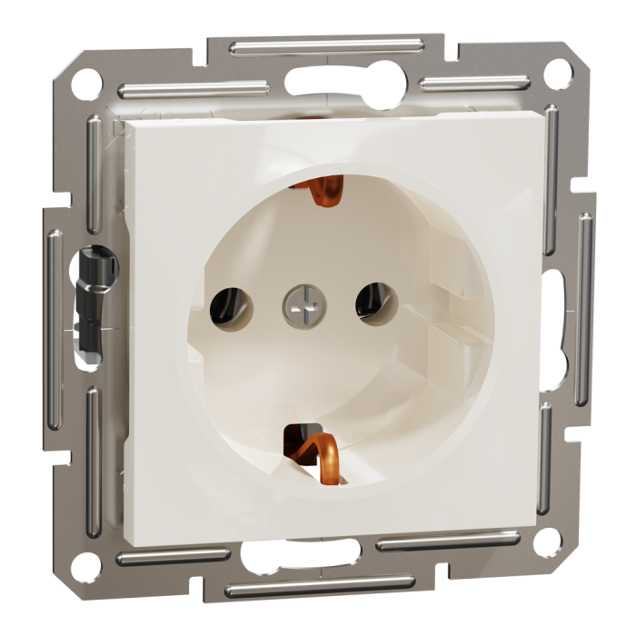 Розетка, кремова, 16 А, Asfora - Schneider Electric [EPH2970123]