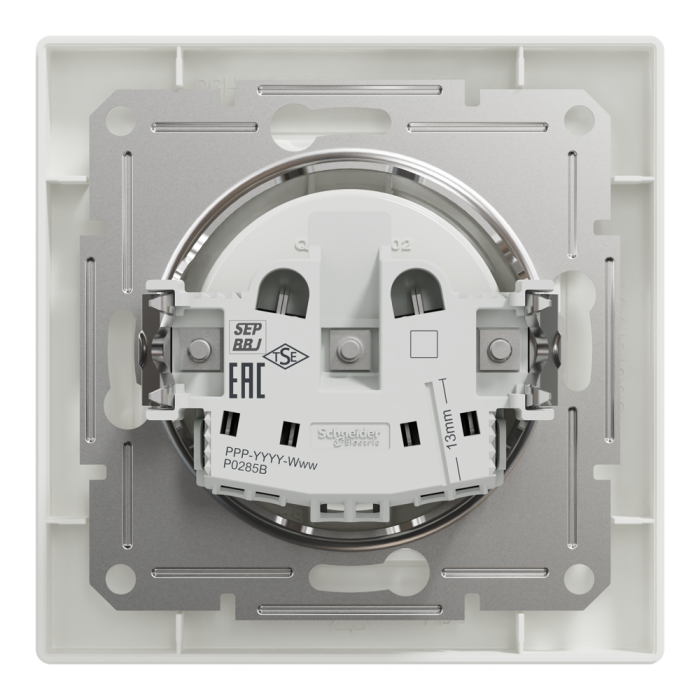 Розетка, біла, 16 А, Asfora - Schneider Electric [EPH3000121]