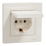 Розетка, кремова, 16 А, Asfora - Schneider Electric [EPH3100123]