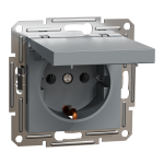 Розетка, сталь, 16 А, Asfora - Schneider Electric [EPH3100162]