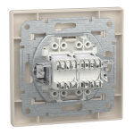 Мультимедійна розетка, кремова, Asfora - Schneider Electric [EPH4400123]