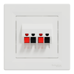 Гніздо гучномовця, біла, Asfora - Schneider Electric [EPH5700121]