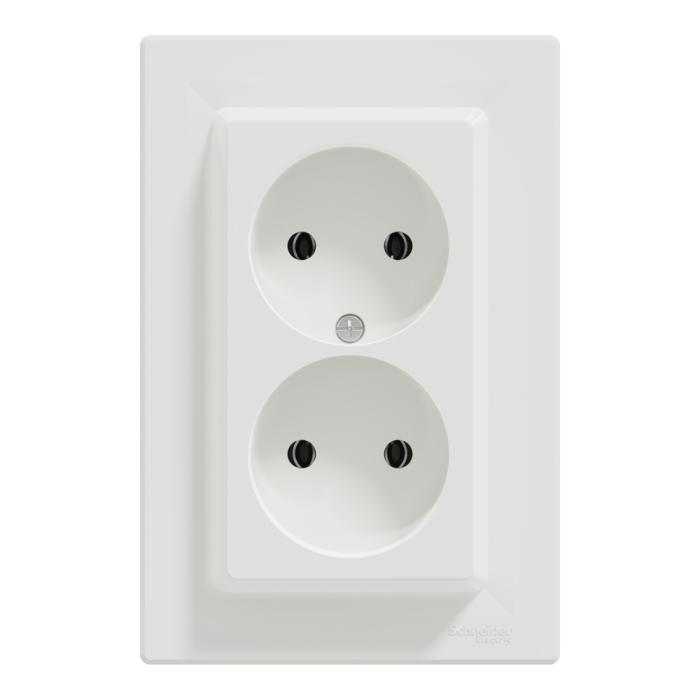 Розетка, біла, 16 А, Asfora - Schneider Electric [EPH9700121]