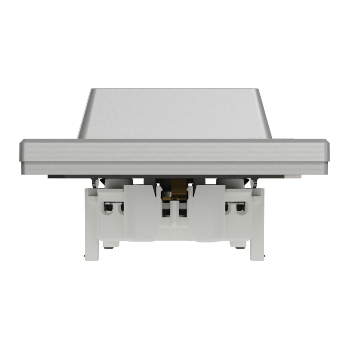 Розетка подвійна з заземленням алюміній Asfora, Schneider Electric [EPH9900161]