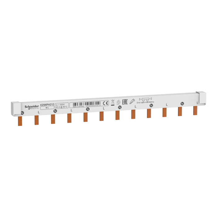 Гребінчаста шинка, 63 А, easy9 - Schneider Electric [EZ9XPH212]