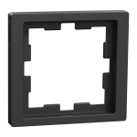 Рамка 1 постова, чорна, Merten - Schneider Electric [MTN4010-6534]