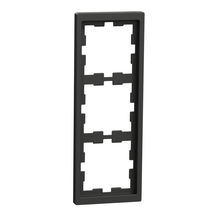 Рамка 3 постова, чорна, Merten - Schneider Electric [MTN4030-6534]