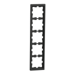 Рамка 5 постова, чорна, Merten - Schneider Electric [MTN4050-6534]