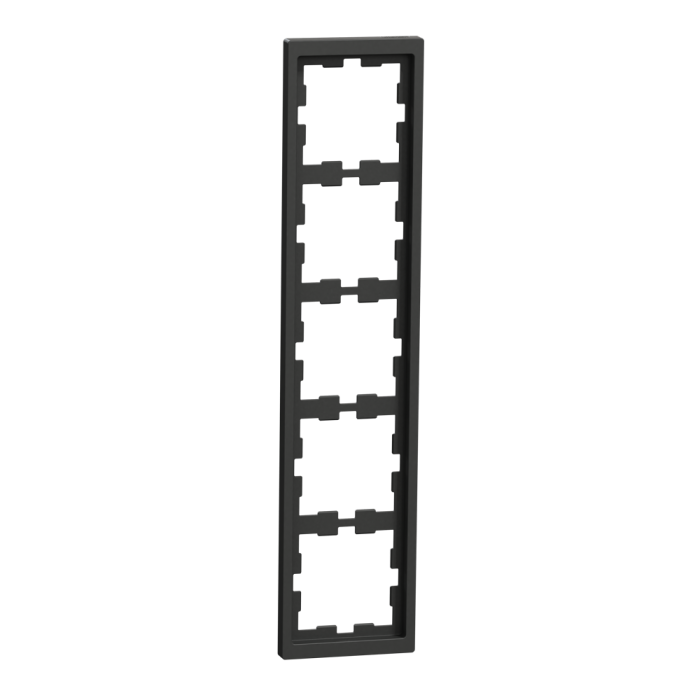 Рамка 5 постова, чорна, Merten - Schneider Electric [MTN4050-6534]